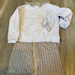 Carters Old Navy Ballet Sweater and Flare Pants Set